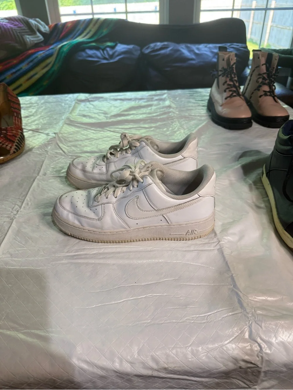 Nike Air Women's White Leather Sneakers